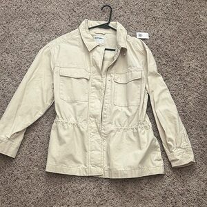 NWT Old Navy Women's Cream Utility Jacket